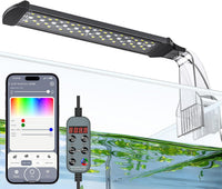 Pawfly 6 W LED Aquarium Light for 1 to 5 Gallon Fish Tanks Clip On - For 10 to 20 Gallon Fish Tank（Bluetooth）