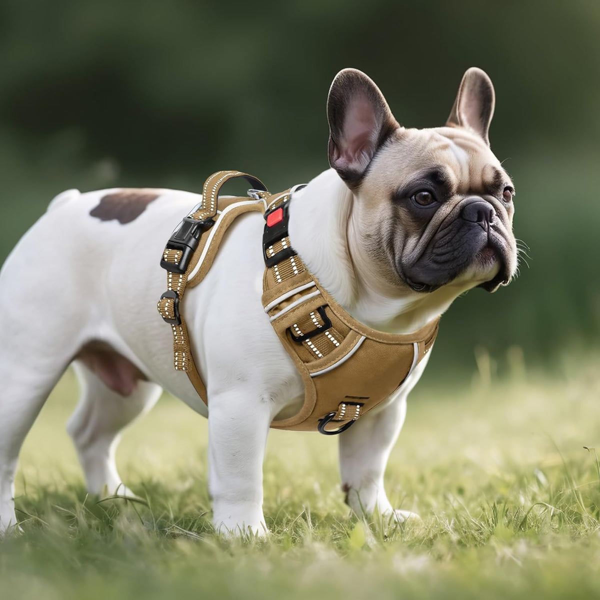 Timos Dog Harness, No Pull Large Sized with 3 Buckles - Small / Lock Khaki - image 4