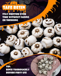 Uniclife Aquarium Imitative Rainbow Sea Urchin Ball Artificial - 20 Pcs Mini Pumpkin - image 4