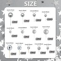 RASSLISA ball cake toppers, 56 plastic pearl balls in three sizes for cake decorating - view 17
