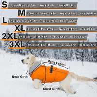 Dog Coats for Large Dogs Waterproof Dog Jacket with Adjustable Fit – Essentials for Dogs - S / Orange - image 4