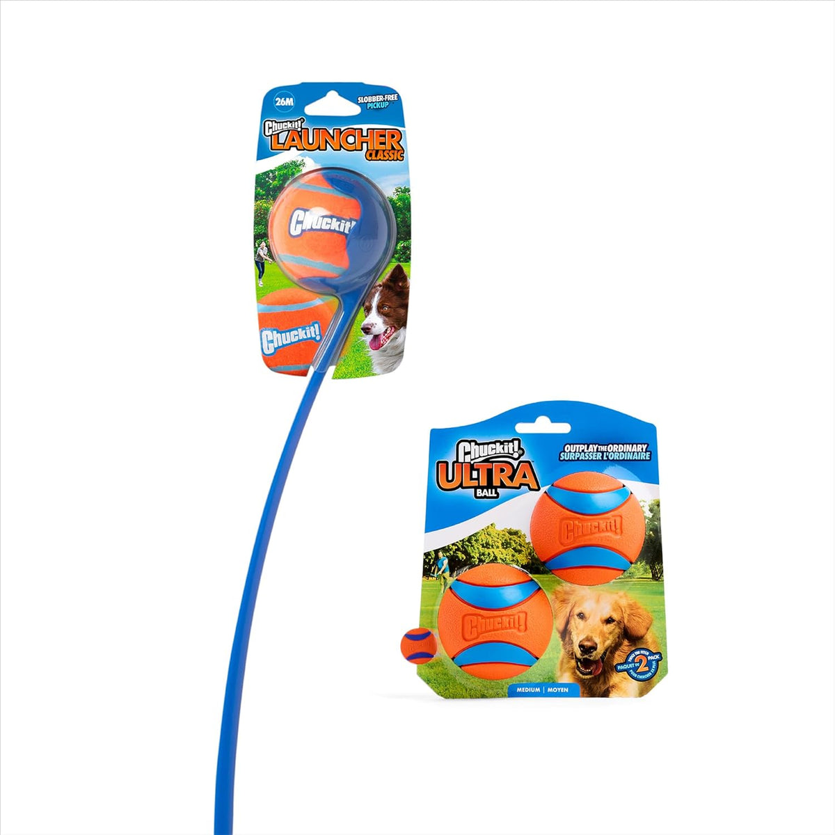 Chuckit! Classic 26M Dog Ball Launcher - Classic + 2pk Ball / 26in - image 2