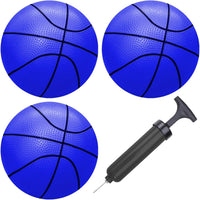 ABAJI 5 inch mini rubber basketball for kids with hand pump and needle