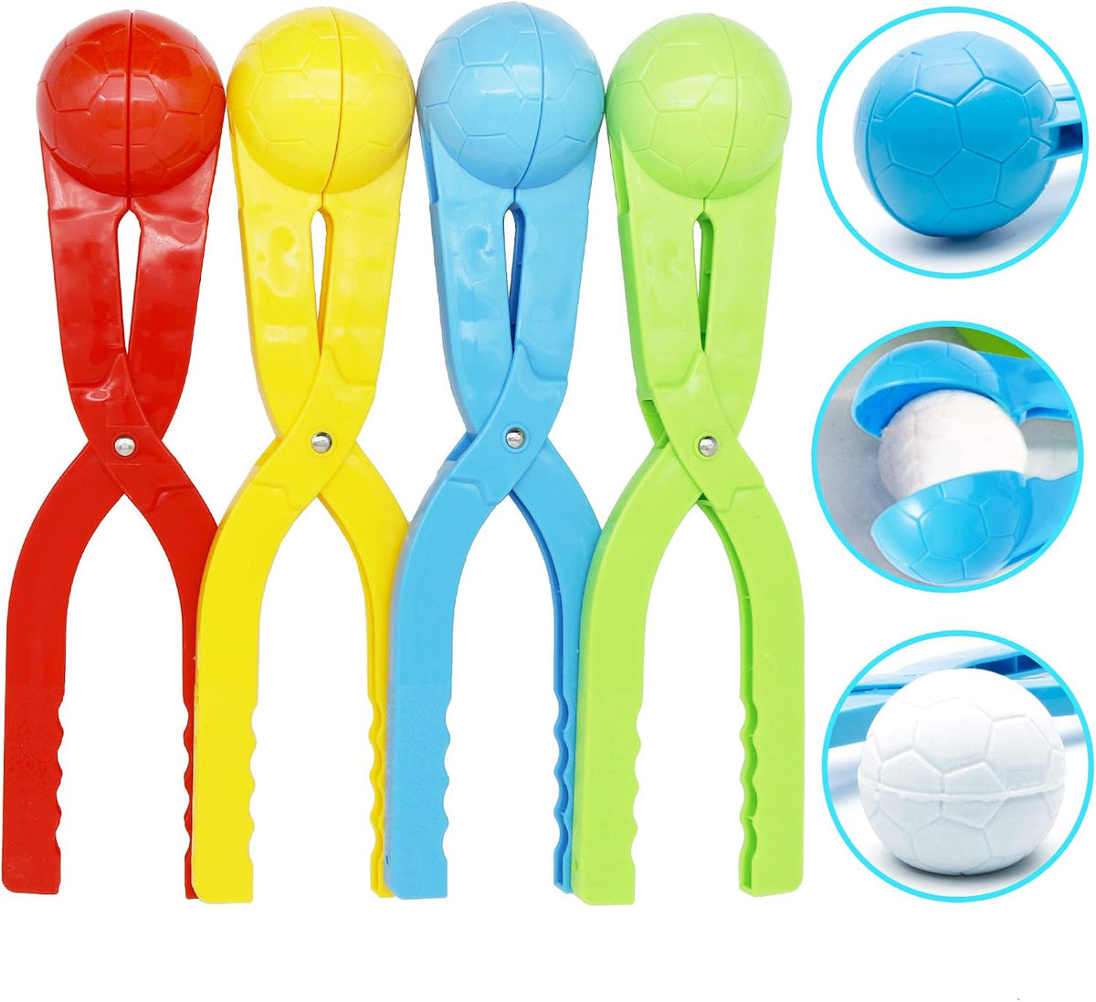 Snow Toys, Snowball Maker 4 Pack Snow Ball Shaper Molds Toys for Kids – Fun for Kids & Family