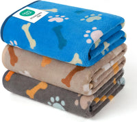 Luciphia 1 Pack 3 Blankets Super Soft Fluffy Premium Cute Cat Pattern - Playful Paws / 30x20 inch (Pack of 3)