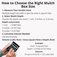 Premium Cypress Mulch for Landscaping, Gardens, Lawns, Reptile Bedding, and Potted Plants (2 CF - 56 L - 59 QTS)