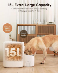 Dokoo Automatic Dog Feeder for Large Breeds, Timed Feeding - image 2