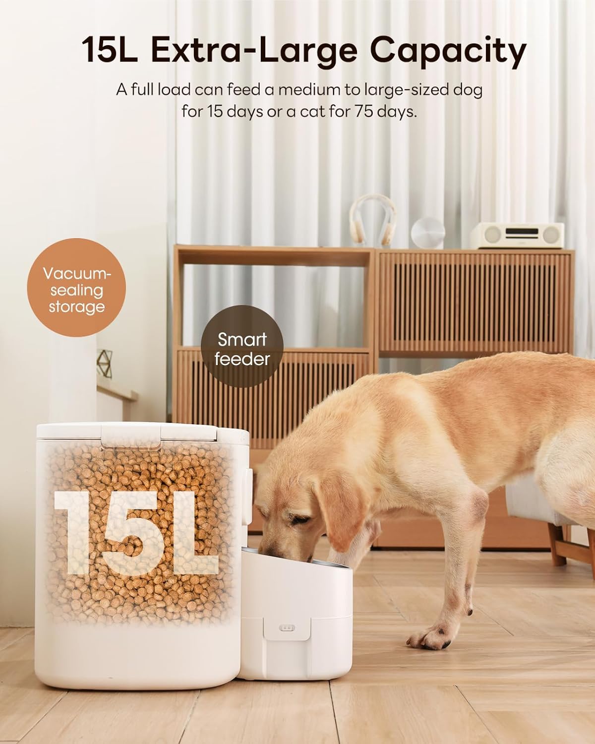Dokoo Automatic Dog Feeder for Large Breeds, Timed Feeding - image 2