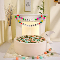 GOGOSO star, heart and moon ball pit balls in a pastel color mix with storage bag - view 13