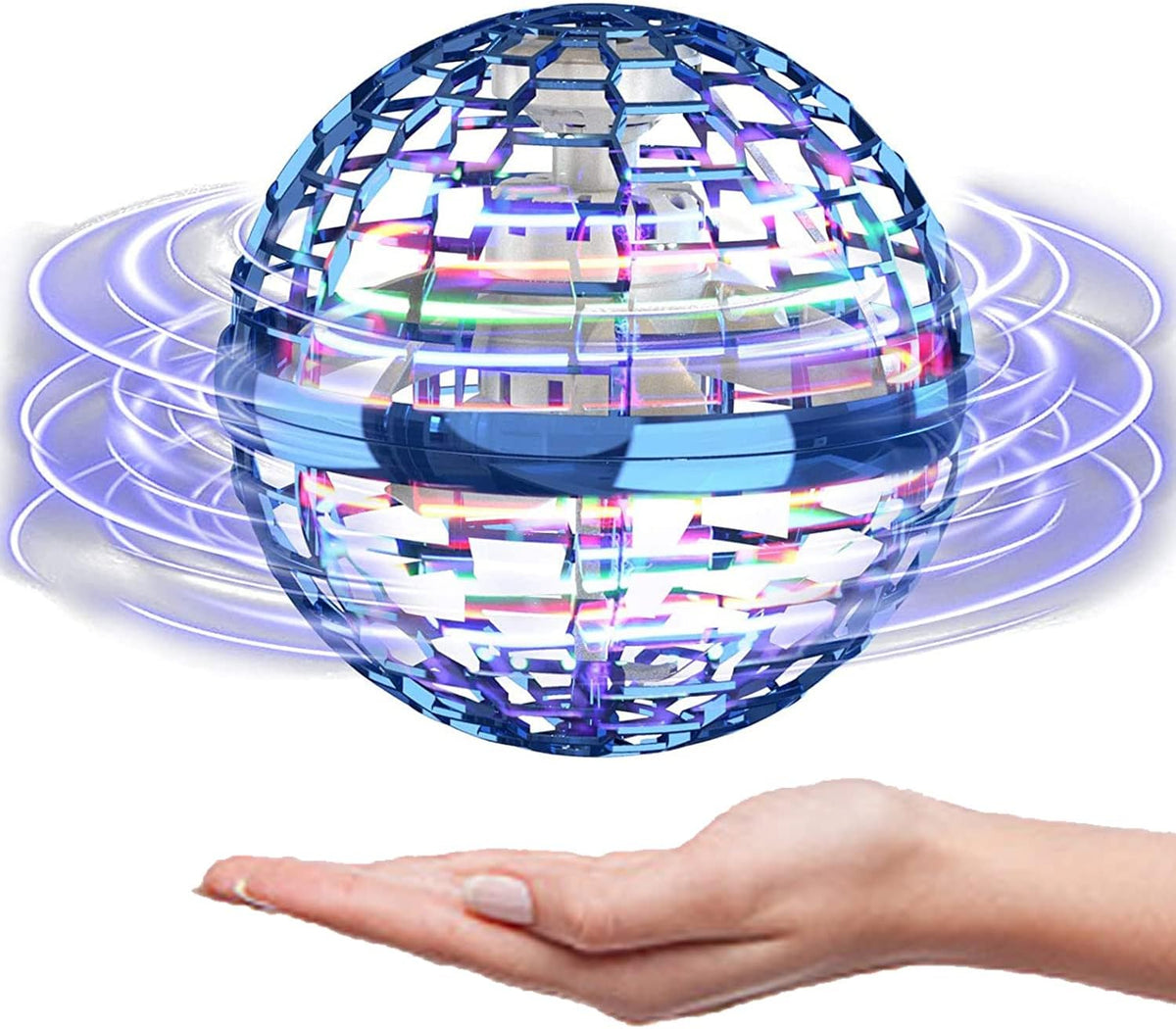 ATHLERIA Magic Flying Orb Ball, Boomerang Hover Balls - Flying Ball Only / Blue