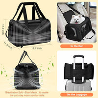 Cat Carrier with Litter Box - Whole Black - image 3