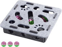 Interactive Cat Puzzle Toy – Felt Scratch Enrichment Box