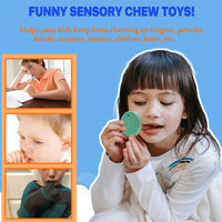 Chew Necklaces for Sensory Kids - Green 6PCS - image 3
