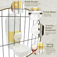 Rabbit Water Bottle, 800ml/28oz Hanging Automatic Water Dispenser for Cage, Ferret Bunny Guinea Pig Water Bowl,Suitable for Small Animal (Yellow, 800 ml/28 oz)
