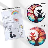 Original CCiaga DIY Dog Angel Memorial Suncatcher with Sympathy Card - 3-life Tree - image 4
