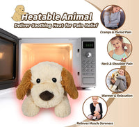 Highland Cow Stuffed Animals - White and Brown Puppy - image 3