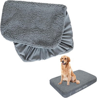 Waterproof Dog Bed Covers Replacement Washable 41 x 29 inch – Essentials for Dogs - Grey / 29 x 41 x 6inch