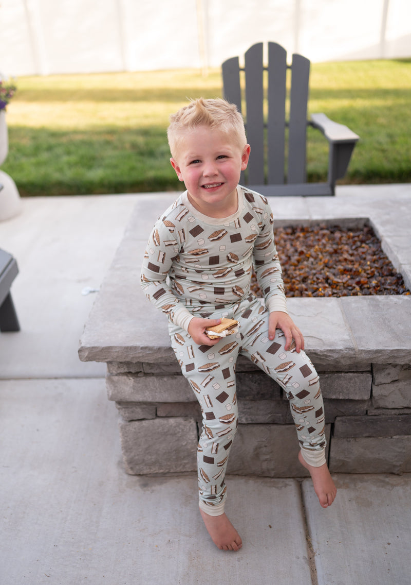 S'more to Love (Long Sleeve PJ) - Blue - BIG FRENCHIES