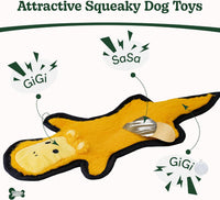 No Stuffing Dog Toys Crinkle Squeaky - Assorted 3 Pack / Medium - image 3