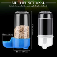 Weewooday 4 Pcs Bird Water Feeder Cage, Blue, White - Blue, White / 200 ml / Classic Style - image 2