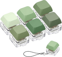 6 Pcs Keyboard Fidget Toy Keyboard Fidget Keychain - Green / Classic / 6