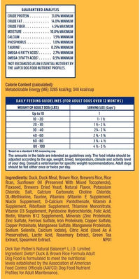 Natural Balance Limited Ingredient Adult Dry Dog Food with Healthy Grains, Reserve Duck & Brown Rice Recipe, 12 Pound (Pack of 1)