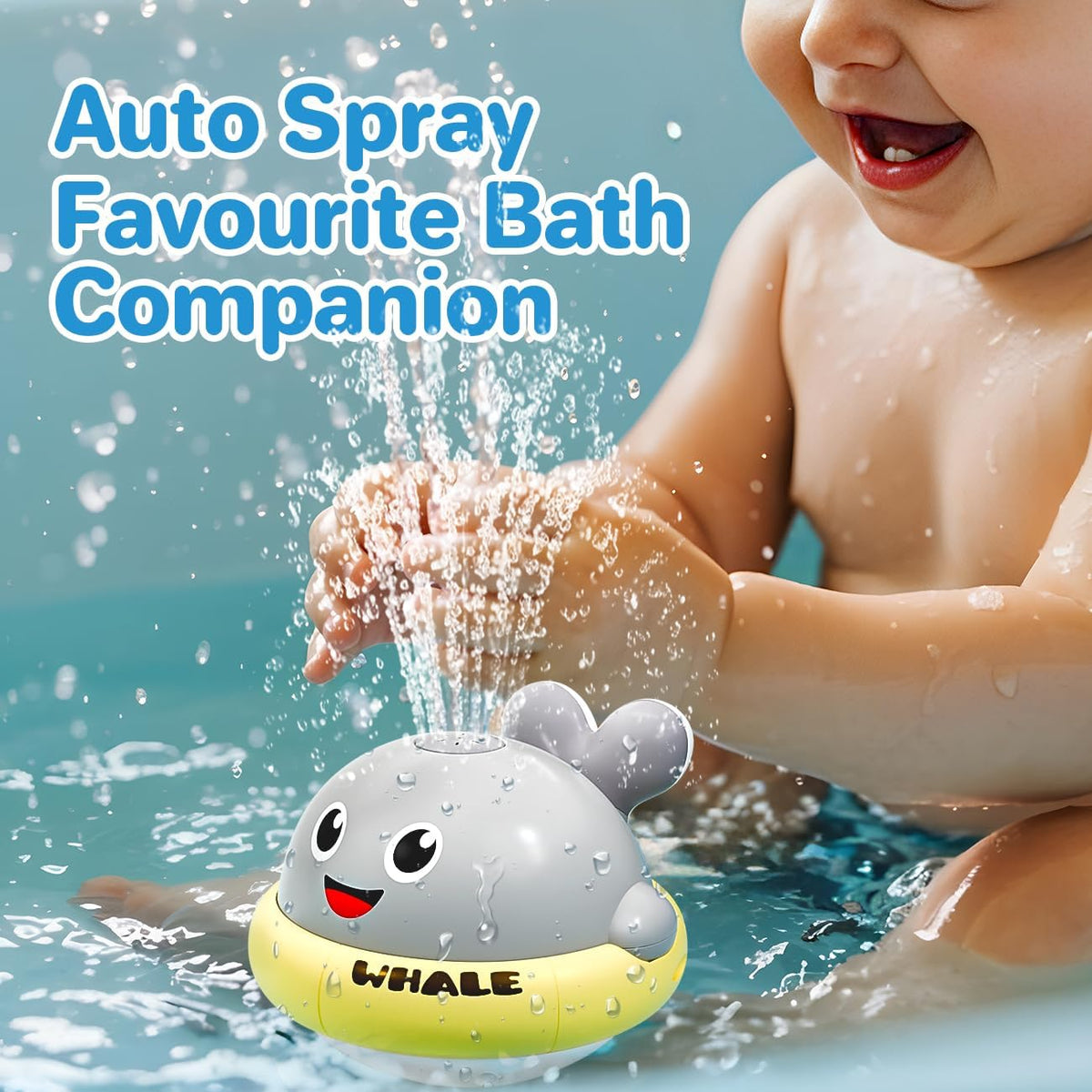 Bath Toys for Kids Age 1-3 - Grey - image 3