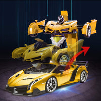 AMENON Remote Control Car, Transform Robot Toys for Boys Teens - Yellow - image 3