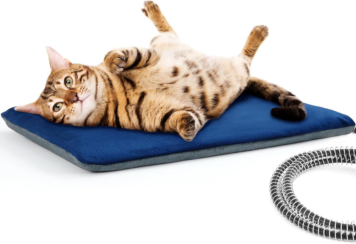 Pecute Pet Heating Pad for Cat Dog - 15.7"L x 11.8"W x 0.5"Th