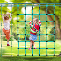 Climbing Cargo Net 49" x 77" Heavy Duty Climbing Rope Net for Outdoor - Green / 49" x 77" - image 2