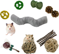 Plastic Hamster Tunnels, Small Animal Tubes - 【Grey】 / 【1 PCS】