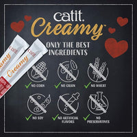 Catit Creamy Lickable Cat Treat – Hydrating and Healthy Treat for Cats of All Ages - Chicken & Shrimp, 5-Pack