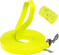 Wolfone Waterproof Dog Leash 10FT Long Line Training Leash for Dogs – Essentials for Dogs - 40ft x 0.75 IN / Yellow