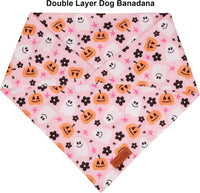 PTDECOR Halloween Dog Bandana, Ghost Pumpkin Dog Scarf - X-Large / Halloween-4 - image 3