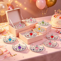 S & E Teacher's Edition 8 pack princess tiaras in 8 gemstone colors - view 7