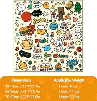 Magic Cat Wrap for Cutting Nails & Grooming, Self Adherent Fabric Wrap for Cats, Multi Functional Pet Grooming Towel Blanket, Wrap Snug and Groom for Cats, 27.6 in, Under 22 Ibs