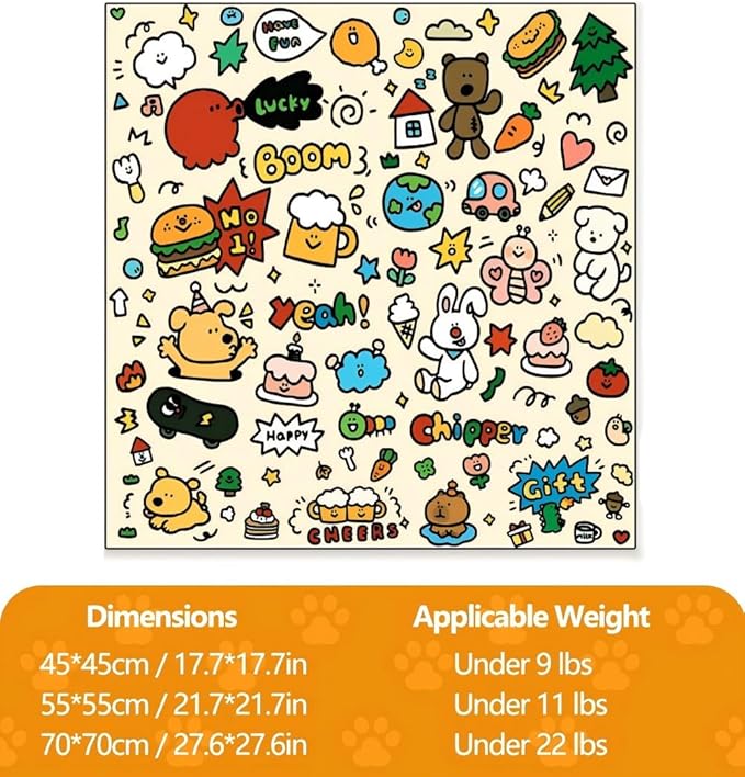 Magic Cat Wrap for Cutting Nails & Grooming, Self Adherent Fabric Wrap for Cats, Multi Functional Pet Grooming Towel Blanket, Wrap Snug and Groom for Cats, 27.6 in, Under 22 Ibs