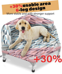 Elevated Dog Bed with Bolster - 6 side Bolster / Small - image 3