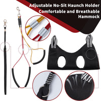 Dog Grooming Table Arm with Hammock, Adjustable Height - Black - image 2