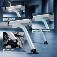 Veehoo Elevated Dog Bed for Outdoor, Cooling Waterproof Raised Dog Cots Beds for Medium Dogs, Curved Off Ground Pet Hammock Cot Lifted for Outside, up to 65lbs, White Legs, Grey 32"