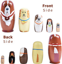 Russian Nesting Dolls, Bear Wooden Stacking Set - Dog - image 3