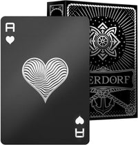 BIERDORF Waterproof Playing Cards, Deck of Cards, Poker Size – Fun for Kids & Family - Hydrogriptex Black