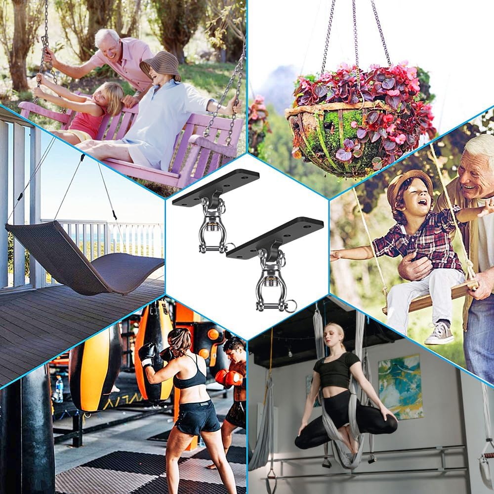 Dolibest Heavy Duty Swing Hanger - Black Swing Hanger- 2 Pack - image 4