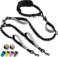 Active Pack Hands Free 2 Dogs Leash Medium & Large - Gray / 2 dogs M/L