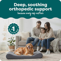 FurHaven Orthopedic Dog Bed for Large Dogs - Jumbo/XL / Gray - image 2