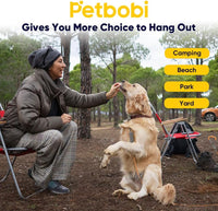 Petbobi Dog Tie Out Cable and Stake - 40 ft (120 lbs) / Orange - image 4