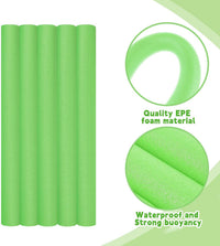 Hanaive white foam pool noodles, 6 pack, 52 inches long with hollow centers - view 17