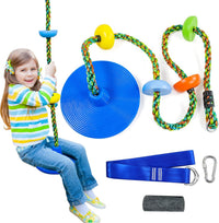 Just.smile tree swing climbing rope with platforms, disc seat and tree strap - view 3