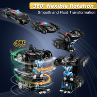Spider Remote Control Car with Police Light - Black - image 4