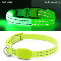 Light Up Collar for Small Dogs& Cats - XS (9.45-14inch / 24-35.5cm) / Green - image 2